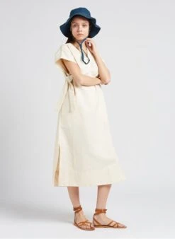 Soeur USHUAIA - Robe Longue Droite En Coton Mélangé | Beige -Femmes Vêtements 4151738