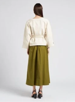 Soeur TERESA - Jupe Longue En Popeline De Coton | Vert -Femmes Vêtements 4151900 1