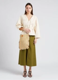 Soeur TINA - Grand Sac En Raphia Naturel | Noir -Femmes Vêtements 4151907 2