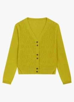 Soeur UNDER - Cardigan En Maille | Jaune 9 Soeur UNDER - Cardigan En Maille | Jaune -Femmes Vêtements 4152156