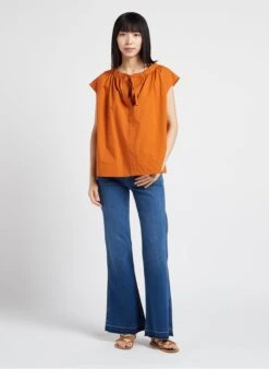 Soeur TANGER - Top En Popeline De Coton | Orange 14 Soeur TANGER - Top En Popeline De Coton | Orange -Femmes Vêtements 4156376
