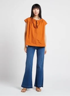 Soeur TANGER - Top En Popeline De Coton | Orange 12 Soeur TANGER - Top En Popeline De Coton | Orange -Femmes Vêtements 4156379