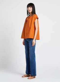 Soeur TANGER - Top En Popeline De Coton | Orange 13 Soeur TANGER - Top En Popeline De Coton | Orange -Femmes Vêtements 4156380