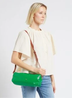 LE NEW SOHNA - Sac Bandoulière En Cuir | Vert -Femmes Vêtements 4170355