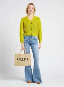 Soeur PAPAYE - Sac Cabas En Paille | Noir -Femmes Vêtements 4170401