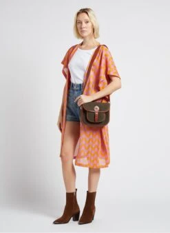 LE NEW FLAV - Sac Bandoulière En Cuir Velours | Kaki 7 LE NEW FLAV - Sac Bandoulière En Cuir Velours | Kaki -Femmes Vêtements 4170558