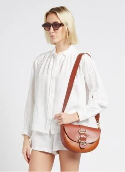 LE GABIE CRUSH - Sac Bandoulière En Cuir | Marron -Femmes Vêtements 4170589
