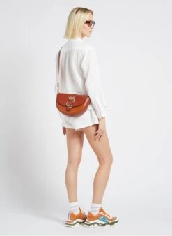 LE GABIE CRUSH - Sac Bandoulière En Cuir | Marron -Femmes Vêtements 4170590
