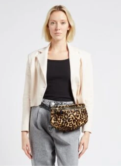 LA GRANDE LILI - Sac Banane Imprimé Léopard | Noir -Femmes Vêtements 4170653