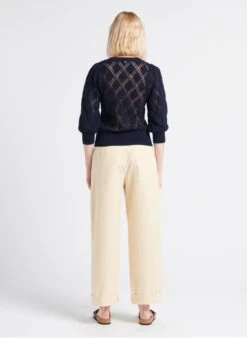 Soeur THABOR - Pantalon Large En Coton Lavé | Beige -Femmes Vêtements 4183271