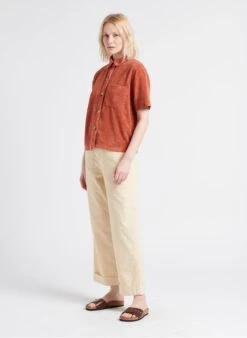 Soeur THABOR - Pantalon Large En Coton Lavé | Beige -Femmes Vêtements 4183283