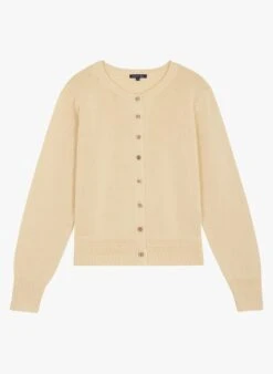 Soeur TITA - Cardigan Col Rond En Coton | Beige -Femmes Vêtements 4188863