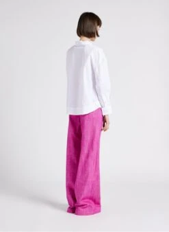 Soeur POEME - Blouse Col Montant En Coton | Blanc -Femmes Vêtements 4244817