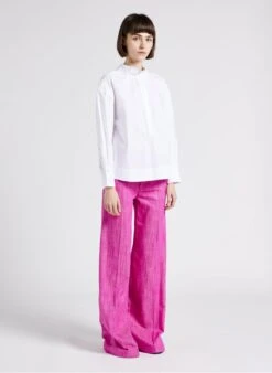 Soeur POEME - Blouse Col Montant En Coton | Blanc -Femmes Vêtements 4244818