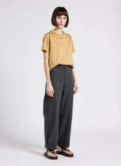 Soeur THABOR - Pantalon Large En Coton Lavé | Gris -Femmes Vêtements 4244825