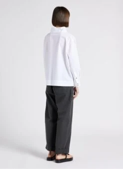 Soeur THABOR - Pantalon Large En Coton Lavé | Gris -Femmes Vêtements 4244835 1