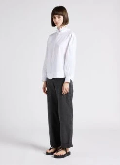 Soeur THABOR - Pantalon Large En Coton Lavé | Gris -Femmes Vêtements 4244841 1