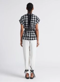 Soeur TRIOMPHE - Pantalon En Lin Flammé Lavé | Blanc -Femmes Vêtements 4267155